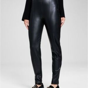 Halogen Black Faux Leather Skinny Pants